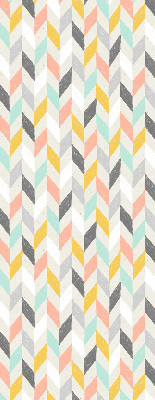 Store enrouleur à chevrons colorés
