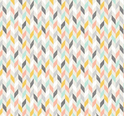 Store enrouleur à chevrons colorés