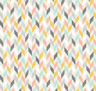 Store enrouleur à chevrons colorés