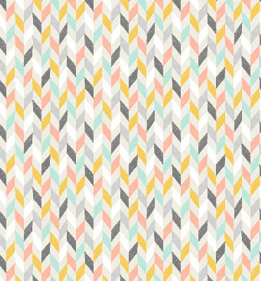 Store enrouleur à chevrons colorés