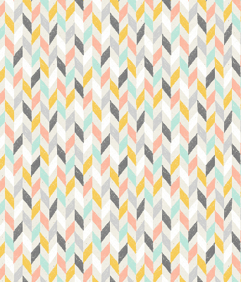 Store enrouleur à chevrons colorés