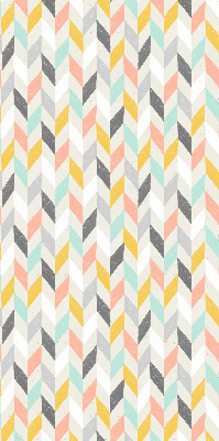 Store enrouleur à chevrons colorés