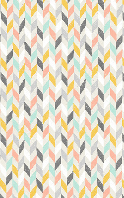 Store enrouleur à chevrons colorés
