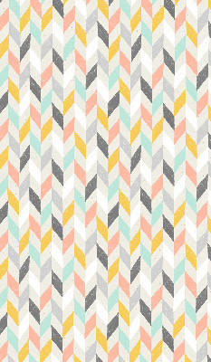 Store enrouleur à chevrons colorés