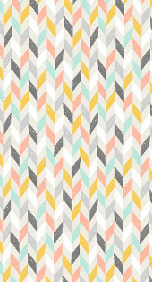 Store enrouleur à chevrons colorés
