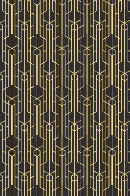 Store intérieur motif jaune