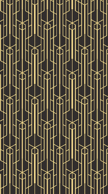 Store intérieur motif jaune