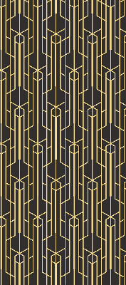 Store intérieur motif jaune