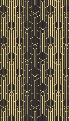 Store intérieur motif jaune