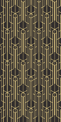 Store intérieur motif jaune