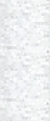 Store intérieur avec motif triangulaire gris