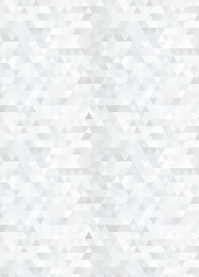Store intérieur avec motif triangulaire gris