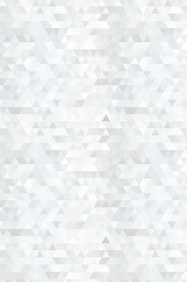 Store intérieur avec motif triangulaire gris