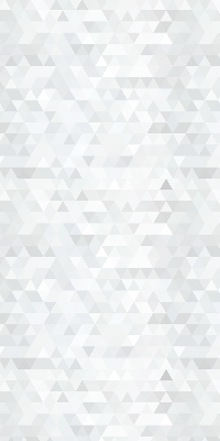 Store intérieur avec motif triangulaire gris