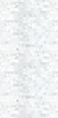 Store intérieur avec motif triangulaire gris