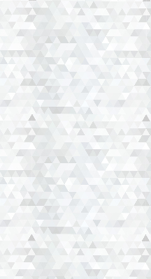 Store intérieur avec motif triangulaire gris