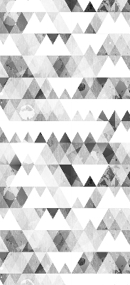 Store enrouleur de motif triangulaire gris