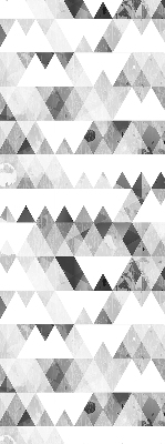 Store enrouleur de motif triangulaire gris