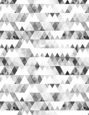 Store enrouleur de motif triangulaire gris