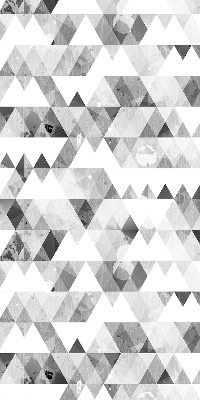 Store enrouleur de motif triangulaire gris