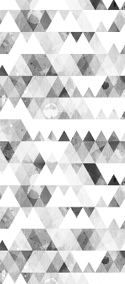 Store enrouleur de motif triangulaire gris