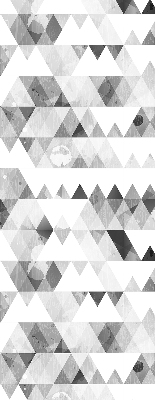 Store enrouleur de motif triangulaire gris
