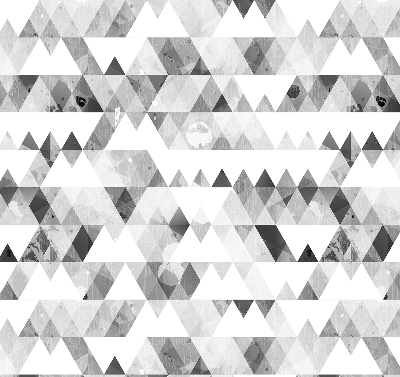 Store enrouleur de motif triangulaire gris