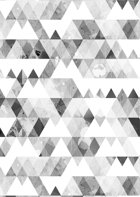 Store enrouleur de motif triangulaire gris