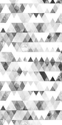 Store enrouleur de motif triangulaire gris