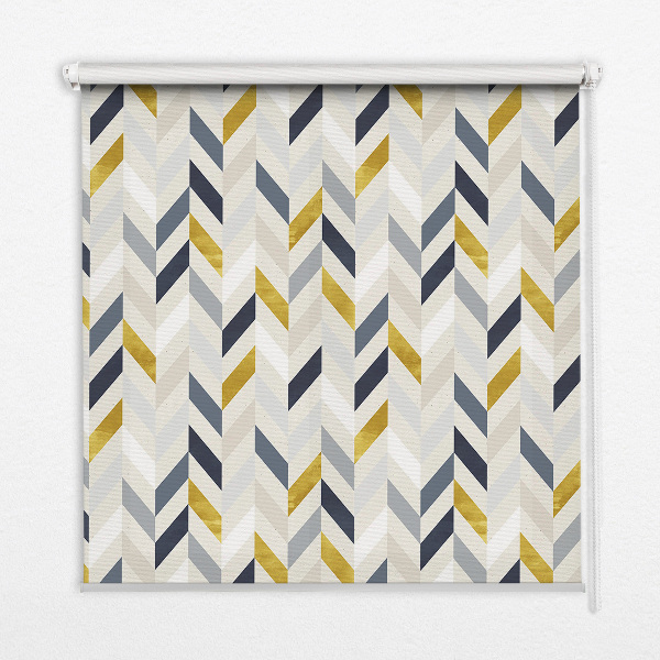 Store enrouleur à chevrons colorés