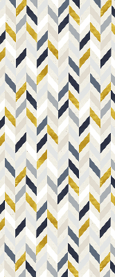 Store enrouleur à chevrons colorés