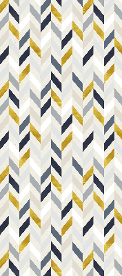 Store enrouleur à chevrons colorés