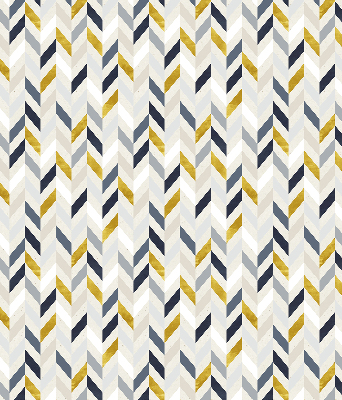 Store enrouleur à chevrons colorés