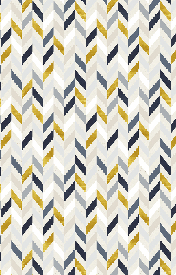 Store enrouleur à chevrons colorés