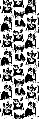 Chiens dessinés pour intérieur