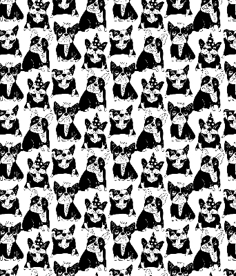 Chiens dessinés pour intérieur