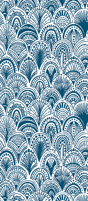 Store enrouleur avec motif bleu