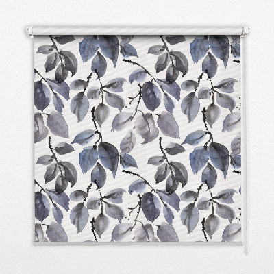 Store enrouleur avec feuilles sombres