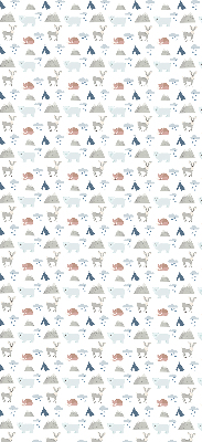 Store enrouleur animaux de la pluie en montagne