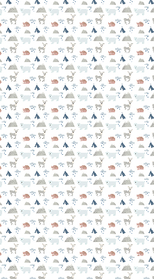 Store enrouleur animaux de la pluie en montagne