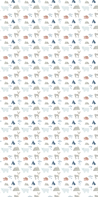 Store enrouleur animaux de la pluie en montagne