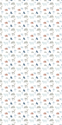 Store enrouleur animaux de la pluie en montagne