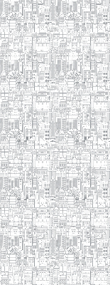 Store enrouleur croquis de la ville