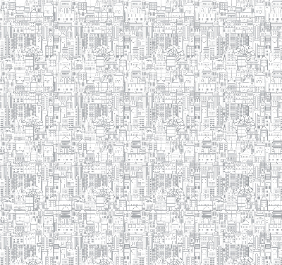 Store enrouleur croquis de la ville