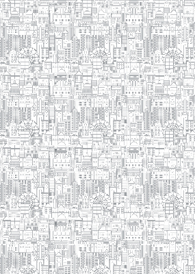 Store enrouleur croquis de la ville