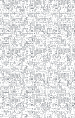 Store enrouleur croquis de la ville