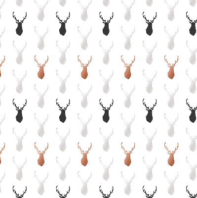 Store enrouleur avec têtes de cerf dessinées