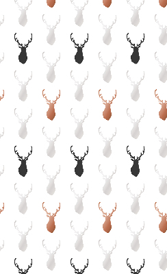 Store enrouleur avec têtes de cerf dessinées