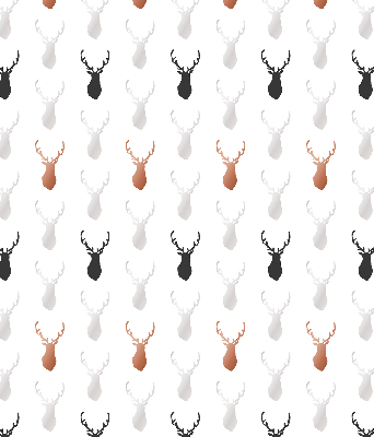 Store enrouleur avec têtes de cerf dessinées