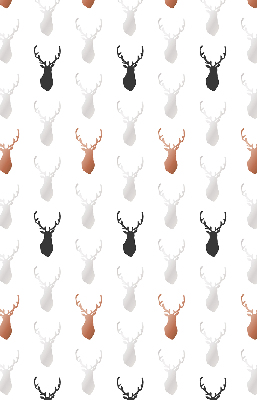 Store enrouleur avec têtes de cerf dessinées